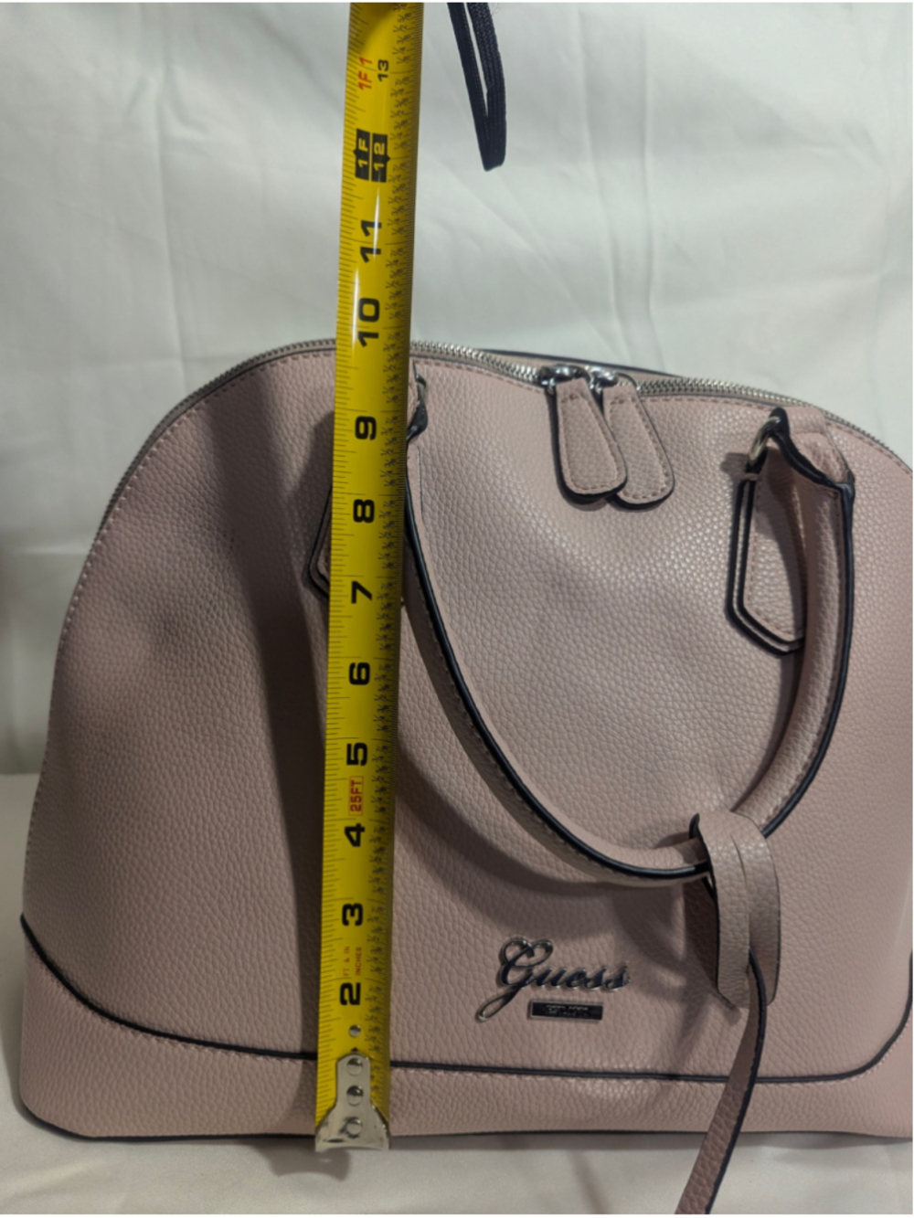 Guess Light Pink Dome Satchel Bag Large - Picture 12 of 13